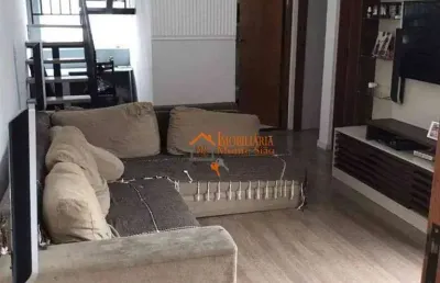 Apartamento duplex com 2 dormitórios à venda, 83 m² por r$ 350.000,00 - jardim são domingos - guarulhos/sp
