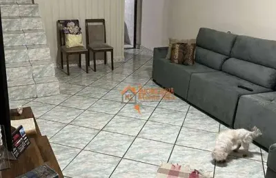 Sobrado com 2 dormitórios à venda, 220 m² por r$ 745.000,00 - jardim monte carmelo - guarulhos/sp
