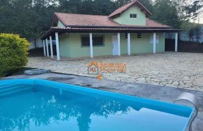 Chácara com 3 dormitórios à venda, 2000 m² por r$ 900.000,00 - caputera - arujá/sp