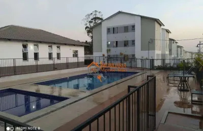 Apartamento com 2 dormitórios à venda, 43 m² por r$ 181.000,00 - jardim são domingos - guarulhos/sp