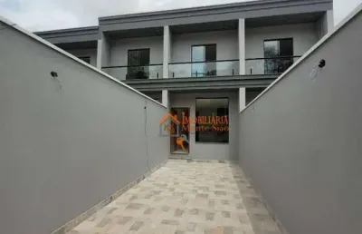 Sobrado com 2 dormitórios à venda, 69 m² por r$ 370.000,00 - chácara águas da pedra - itaquaquecetuba/sp