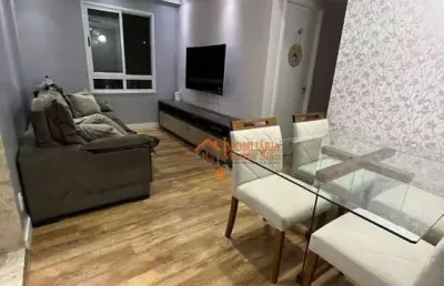 Apartamento com 2 dormitórios à venda, 50 m² por r$ 351.500,00 - centro - guarulhos/sp