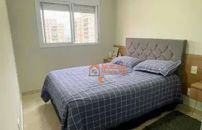 Apartamento com 2 dormitórios à venda, 68 m² por r$ 693.000,00 - jardim flor da montanha - guarulhos/sp