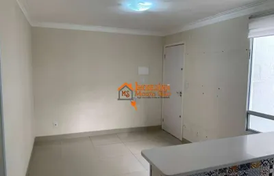 Apartamento com 2 dormitórios à venda, 44 m² por r$ 220.000,00 - vila alzira - guarulhos/sp