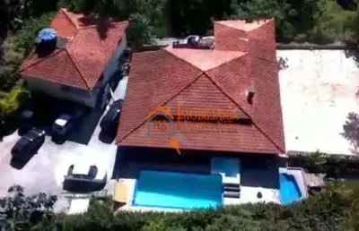 Chácara com 5 dormitórios à venda, 6250 m² por r$ 550.000,00 - água azul - guarulhos/sp
