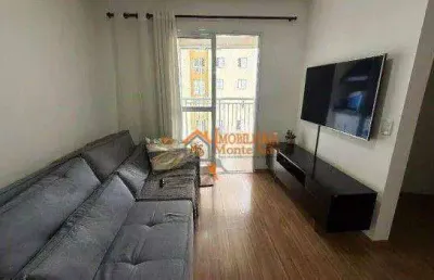 Apartamento com 3 dormitórios à venda, 70 m² por r$ 490.000,00 - jardim são judas tadeu - guarulhos/sp