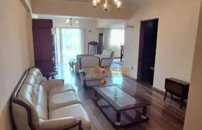 Apartamento com 3 dormitórios para alugar, 200 m² por r$ 4.500,00/mês - gopoúva - guarulhos/sp