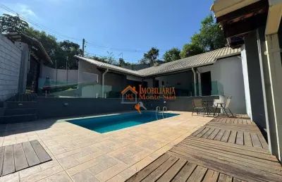 Chácara com 2 dormitórios à venda, 600 m² por r$ 522.000,00 - pouso alegre - santa isabel/sp