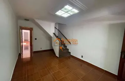 Sobrado com 4 dormitórios para alugar, 113 m² por r$ 3.580,00/mês - jardim santa mena - guarulhos/sp