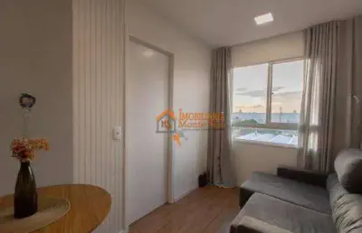 Apartamento com 2 dormitórios à venda, 36 m² por r$ 297.000,00 - vila das bandeiras - guarulhos/sp