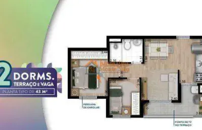 Apartamento com 2 dormitórios à venda, 43 m² por r$ 339.000,00 - vila augusta - guarulhos/sp