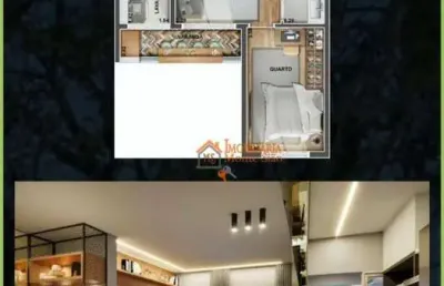 Apartamento com 1 dormitório à venda, 43 m² por r$ 370.000,00 - vila rosália - guarulhos/sp