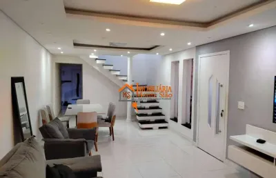Sobrado com 4 dormitórios à venda, 132 m² por r$ 552.000,00 - jardim palmira - guarulhos/sp