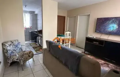 Apartamento com 2 dormitórios à venda, 52 m² por r$ 192.000,00 - pimentas - guarulhos/sp