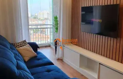 Apartamento com 2 dormitórios à venda, 54 m² por r$ 389.000,00 - jardim do papai - guarulhos/sp