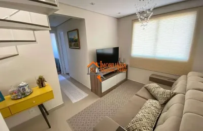 Cobertura com 2 dormitórios à venda, 86 m² por r$ 430.000,00 - jardim las vegas - guarulhos/sp