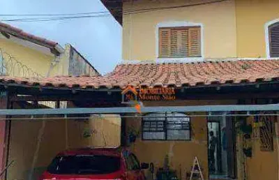 Sobrado com 3 quartos, 1 suíte, 3 vagas, com saída para guaratinguetá, em gopouva - guarulhos, sp