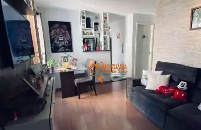 Apartamento com 2 dormitórios à venda, 40 m² por r$ 240.000,00 - vila alzira - guarulhos/sp