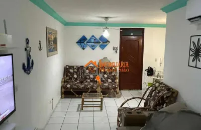 Apartamento com 2 dormitórios à venda, 87 m² por r$ 315.000,00 - tupi - praia grande/sp