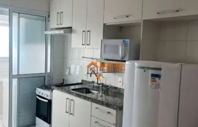 Studio para locação com 30m² mobiliado no condomínio inside - gopouva - guarulhos/sp