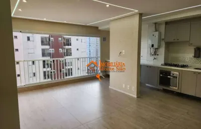 Apartamento a venda no reserva das flores com 3 quartos, 1 suíte,  varanda e 2 vagas de garagem - ponte grande - guarulhos/sp
