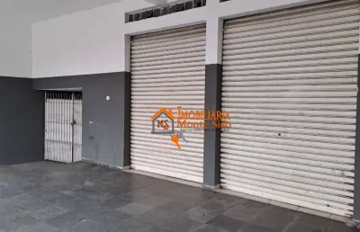 Salão para alugar, 125 m² por r$ 5.087,07/mês - parque continental i - guarulhos/sp