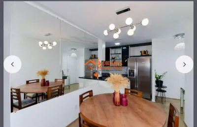 Apartamento a venda com 75m² com2 quartos, 1 suíte, 2 vagas no condomínio moov em jardim flor da montanha - guarulhos/sp