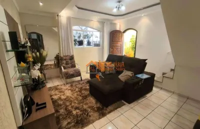 Sobrado com 3 dormitórios à venda, 165 m² por r$ 620.000,00 - jardim bela vista - guarulhos/sp