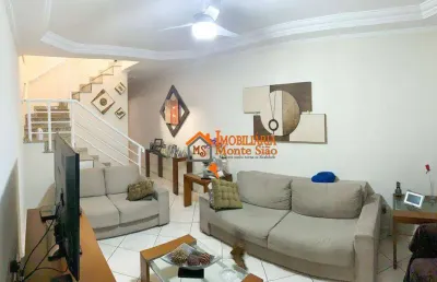 Sobrado com 3 dormitórios, 180 m² - venda por r$ 680.000,00 ou aluguel por r$ 4.200,00/mês - jardim santa cecília - guarulhos/sp