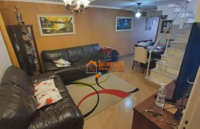 Sobrado com 3 dormitórios à venda, 150 m² por r$ 689.000,00 - jardim santa mena - guarulhos/sp