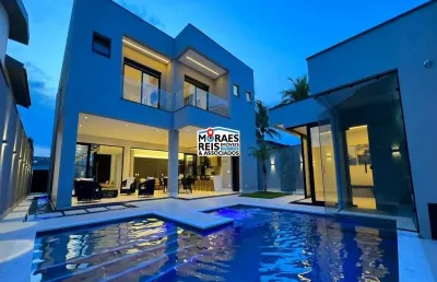 Casa em condomínio fechado com 5 quartos à venda na norberto nascimento, 71, jardim acapulco, guarujá por r$ 5.300.000