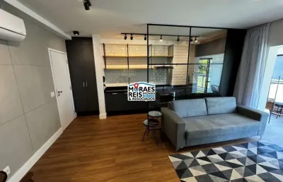 Apartamento com 1 quarto para alugar na rua américo brasiliense, 2224, chácara santo antônio, são paulo por r$ 6.200