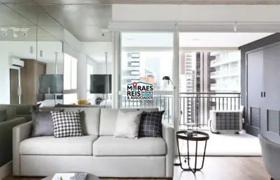 Apartamento com 1 quarto para alugar na rua jean peltier, 311, cidade monções, são paulo por r$ 5.000