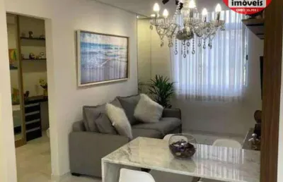 Apartamento com 2 dormitórios à venda, 47 m² por r$ 289.000,00 - catiapoã - são vicente/sp