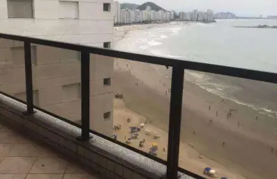 Apartamento com 3 dormitórios à venda, 171 m² por r$ 1.800.000,00 - praia das asturias frente mar - guarujá/sp