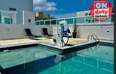 Na quadra da praia apartamento com 2 dormitórios à venda, 76 m² por r$ 860.000 - embaré - santos/sp