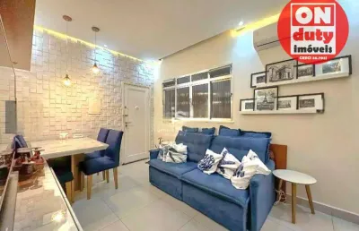 Apartamento à venda, 70 m² por r$ 480.000,00 - embaré - santos/sp