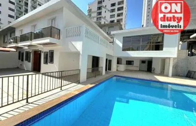 Casa para alugar, 500 m² por r$ 15.000,00/mês - ponta da praia - santos/sp