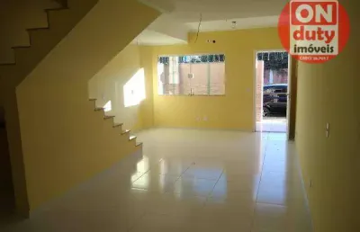 Sobrado à venda, 97 m² por r$ 450.000,00 - jardim três marias - guarujá/sp