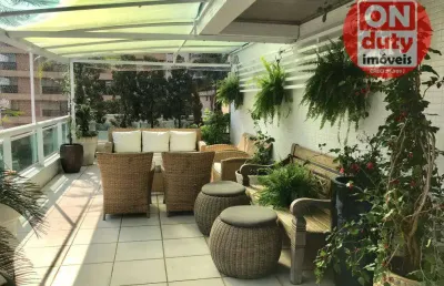 Apartamento garden com 4 dormitórios à venda, 300 m² por r$ 3.200.000,00 - aparecida - santos/sp