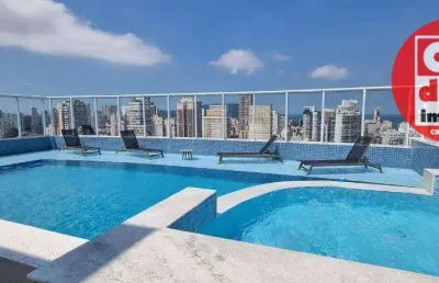 Apartamento com 2 dormitórios à venda, 72 m² por r$ 1.060.000,00 - boqueirão - santos/sp