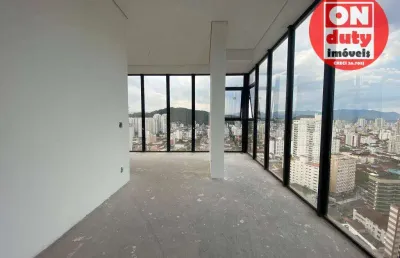 Cobertura nova vista mar  à venda - josé menino - santos/sp
