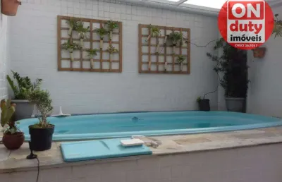 Belissímo triplex em village de alto padrão no embaré,, venda ou locação -  5 dormitórios ,272 m²  santos/sp