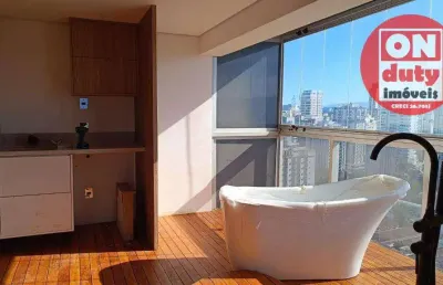 Apartamento com 1 quarto, 75 m² - venda por r$ 1.150.000 ou aluguel por r$ 10.000/mês - embaré - santos/sp