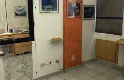 Sala mobiliada para alugar, 65 m² por r$ 2.500/mês - gonzaga - santos/sp