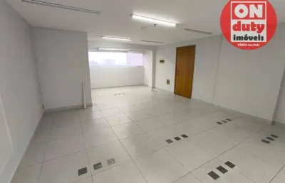 Sala para alugar, 52 m² por r$ 3.500,00/mês - vila mathias - santos/sp