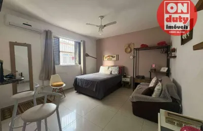 Kitnet à venda, 28 m² por r$ 260.000,00 - josé menino - santos/sp