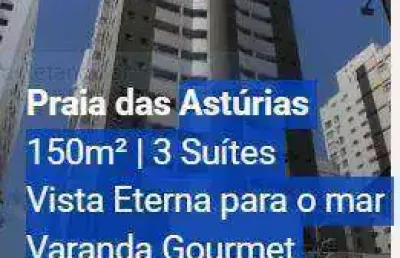 Apartamento novo vista mar com 3 dormitórios à venda, 150 m² por r$ 1.390.000 - astúrias - guarujá/sp
