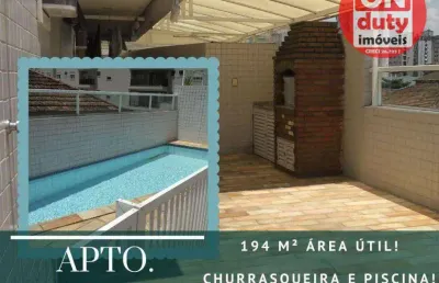 Apartamento com 3 quartos para alugar na Rua Tocantins, Gonzaga, Santos