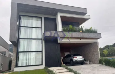 Casa em condomínio fechado com 3 quartos à venda na rua lagoinha, 35, pedra branca, palhoça por r$ 3.900.000